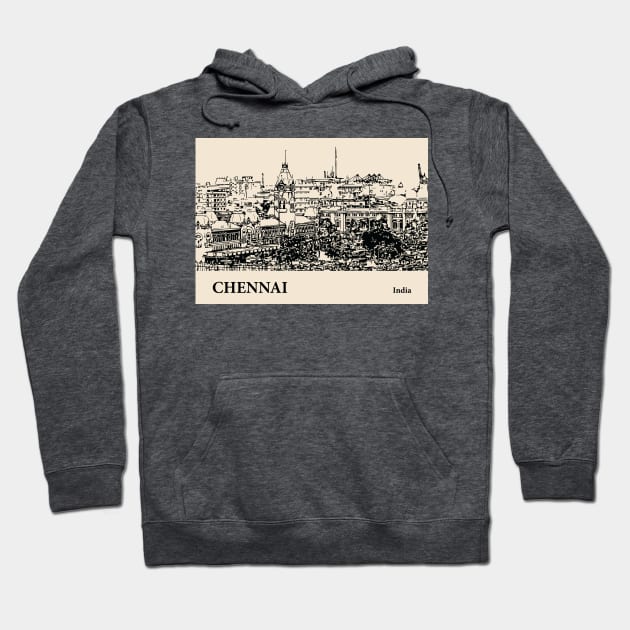 Chennai - India Hoodie by Lakeric